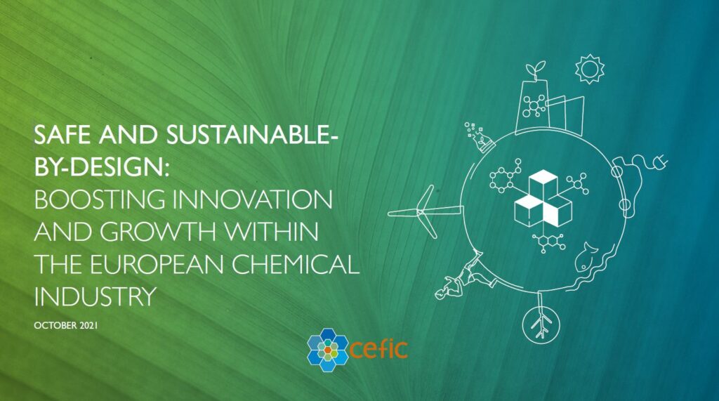 Cover : Safe and Sustainable-by-Design: Boosting innovation and growth within the European chemical industry